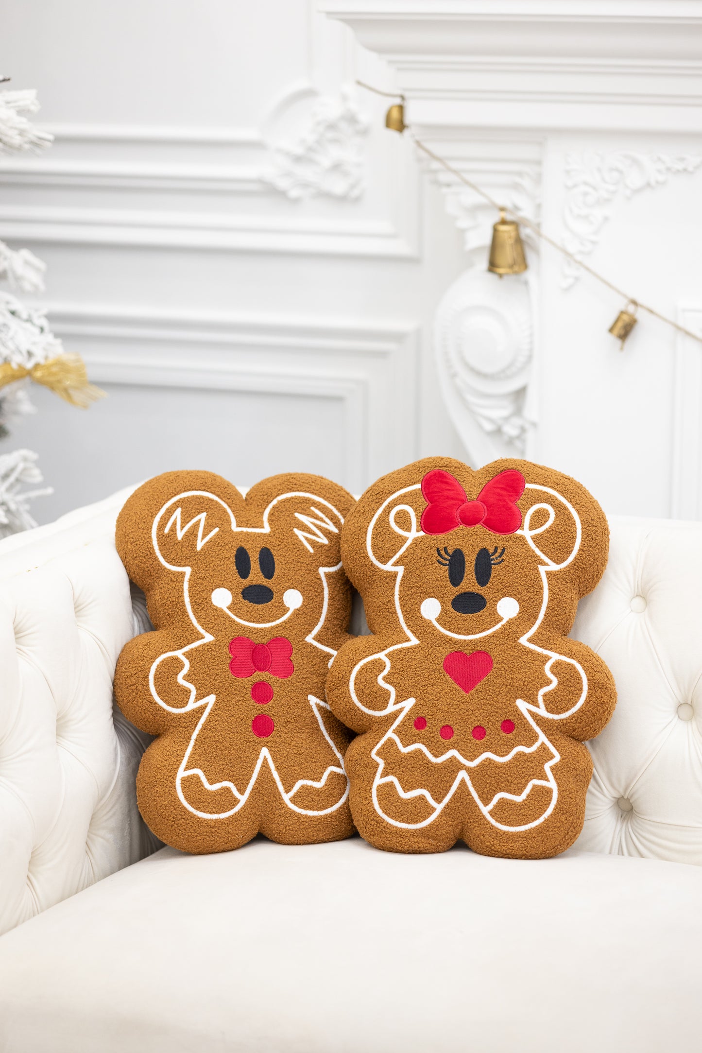 Mickey Gingerbread Decor Pillow